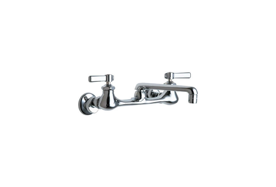 Chicago Faucets Wall Mounted Dual Supply Kitchen Sink Faucet