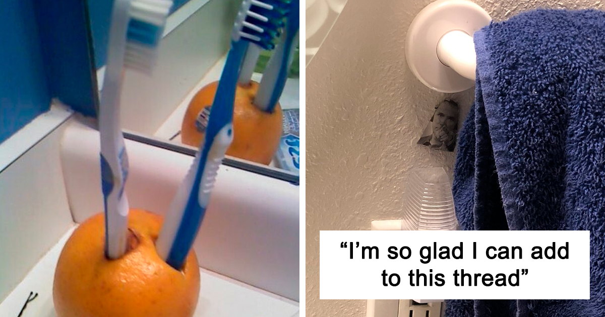 People On Twitter Share Pics Of Weird Stuff In Guys’ Bathrooms And Here Are 35 Of The Best Ones | Bored Panda