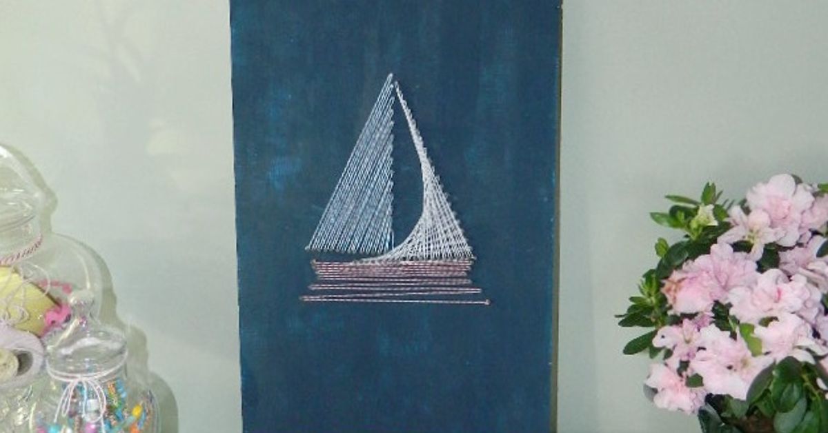 Nautical String Art #BeachIdeas