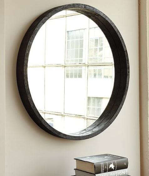 Accessories: Round Mirror from West Elm