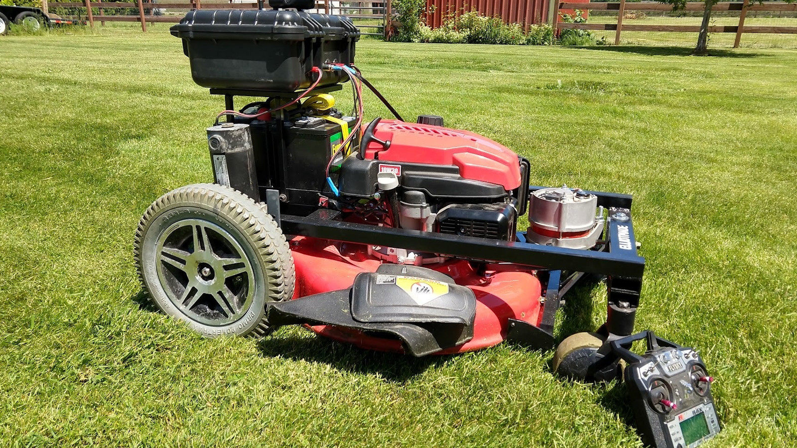 RC Lawn Mower Keeps The Grass Greener On Your Side Of The Fence