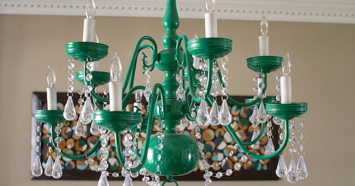 Upcycled Vintage-Inspired Chandelier