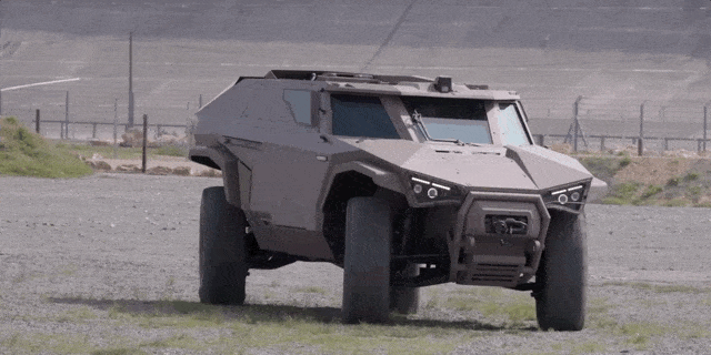 This Weird Humvee Is a Sideways-Driving Freak Machine