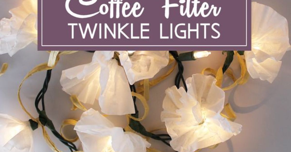 Coffee Filter Twinkle Lights