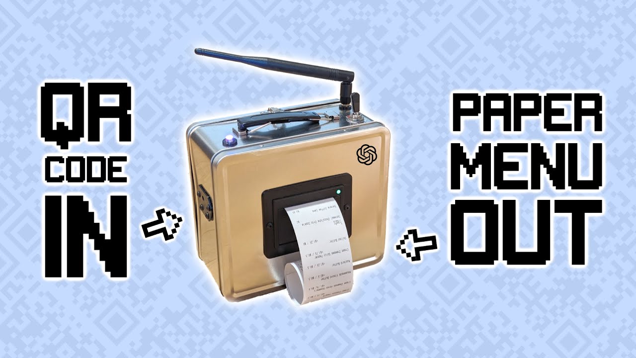 A Paper Printer For QR Code Menus