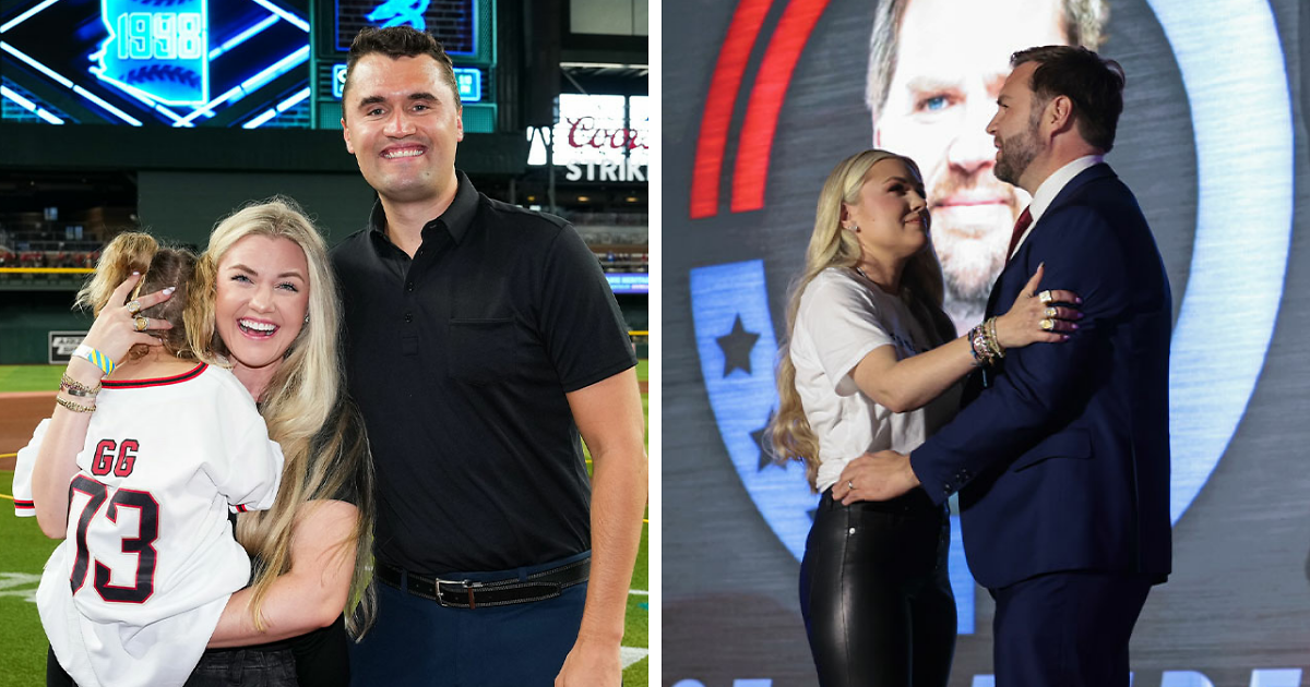 Erika Kirk's "Inappropriate" Hug With JD Vance And "Weird" Statement At Turning Point Event Goes Viral