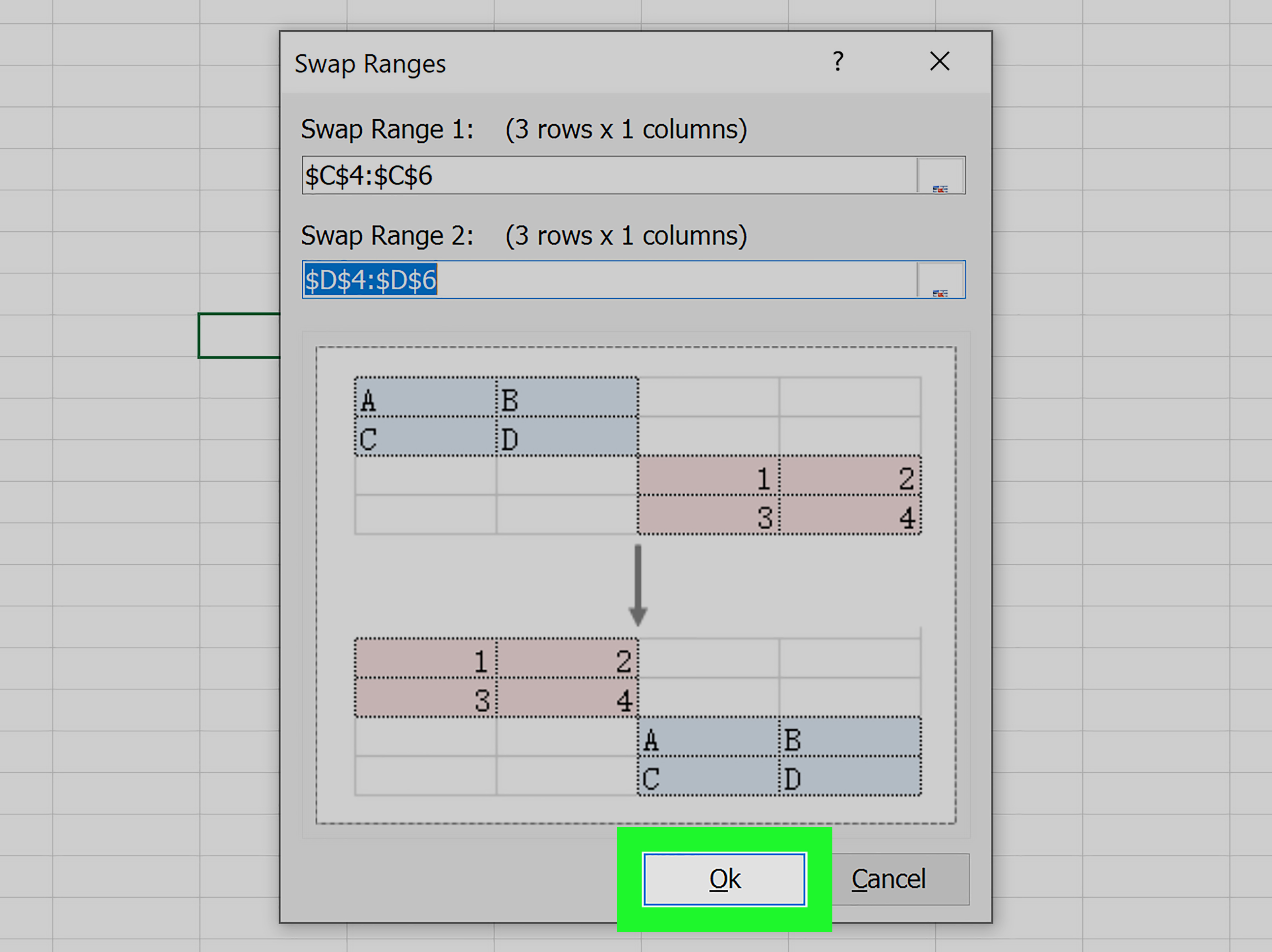 3 Ways to Switch Cells in Excel