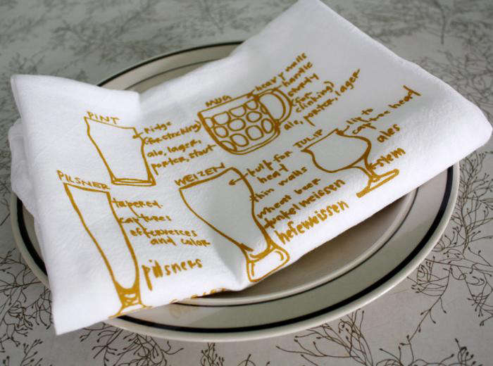 Wine And Beer Tea Towels