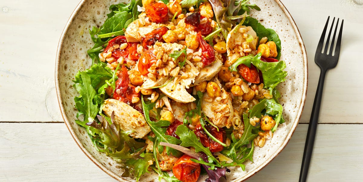 Best Roasted Chickpea, Tomato, and Chicken Bowl Recipe